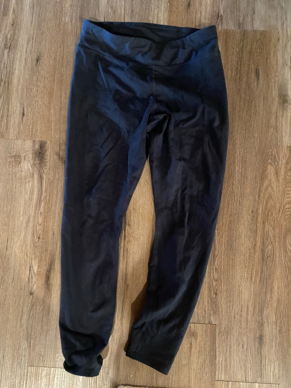 Pact organic leggings L large navy blue pants NEW - Picture 2 of 3
